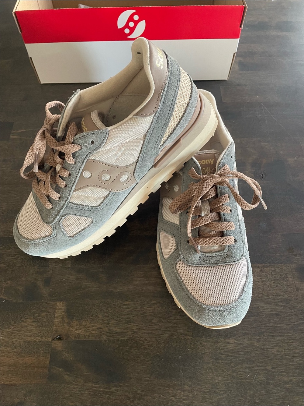 Saucony Women's Athletic Sneakers in Grey and Beige